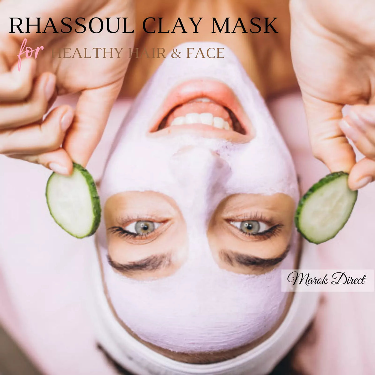 Face Clay Mask Green Facial Moroccan Natural Red Ghassoul White Kaolin Skin Hair