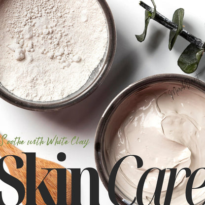 Face Clay Mask Green Facial Moroccan Natural Red Ghassoul White Kaolin Skin Hair