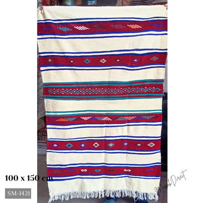 Moroccan Rug Kilim Berber Carpet Runner Wool Large Small Room Hallway Floor Mats