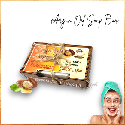 Luxury Black Soap Set Argan Oil Lavender Face Hammam Glove Exfoliating Body Spa