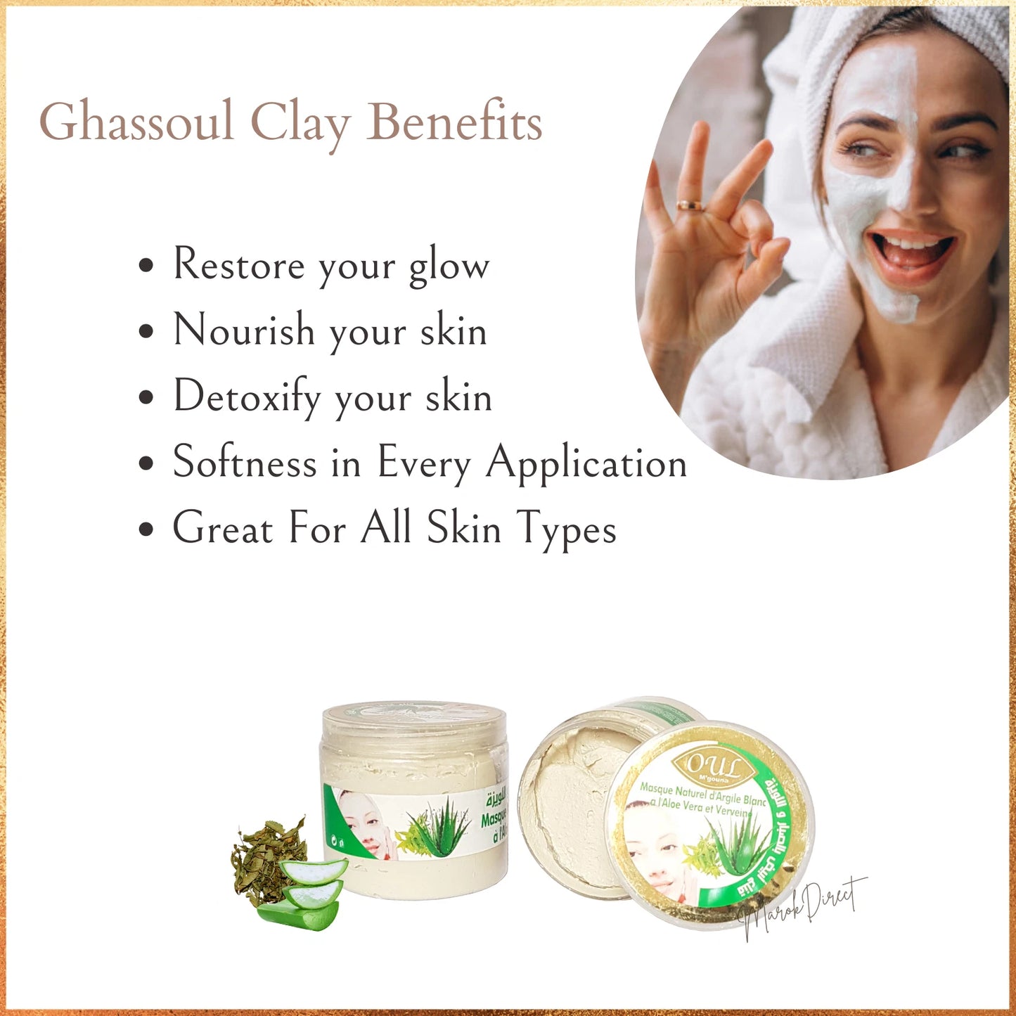 Moroccan Black Soap Exfoliating Kessa Ghassoul Face Mask Pumice Stone Hammam Set
