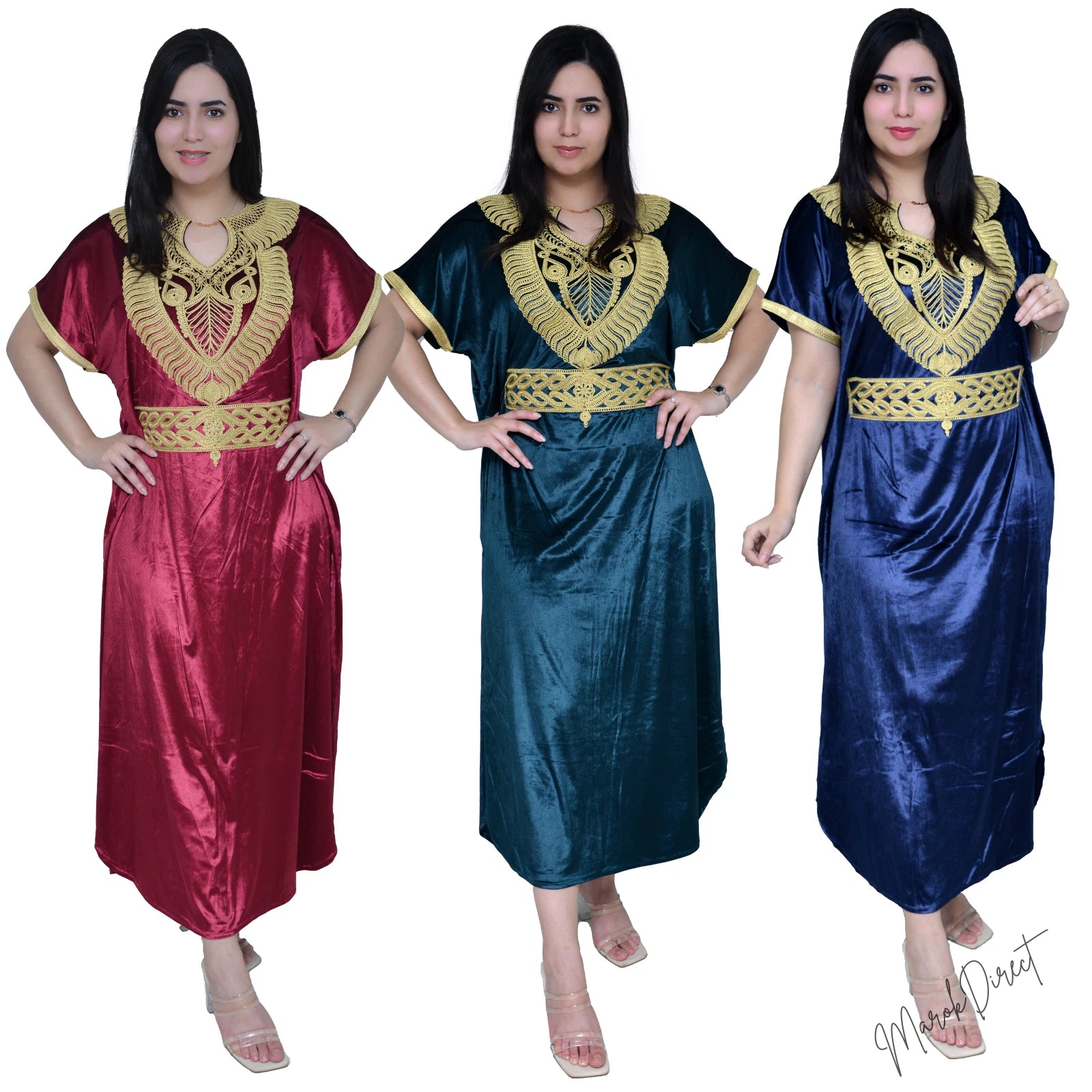 Maxi Dress Kaftan Ladies Moroccan Long Luxury Embroidery Farasha Abaya One Size