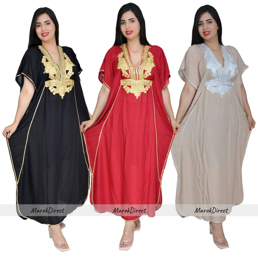 Moroccan Kaftan Womens Maxi Eid Dress Arabian Farasha Casual Long Oversize Party