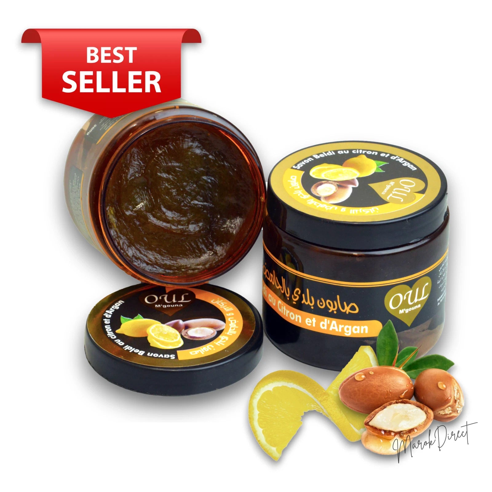 Natural Moroccan Black Soap Organic Argan Oil Exfoliating Beldi Soap Skin Scrub