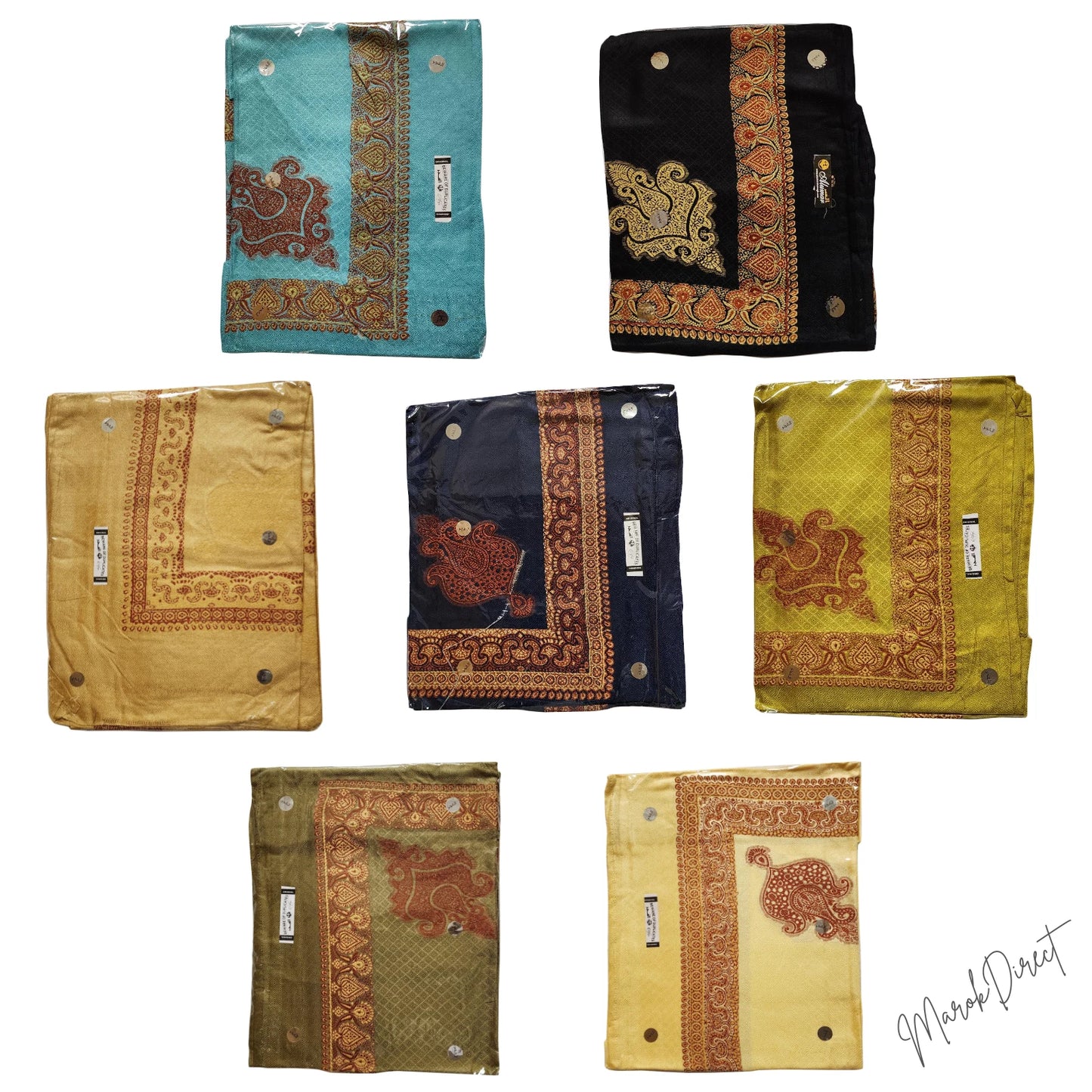 Yemeni Embroidered Shemagh Headscarf Shawl Keffiyeh Mens Women Head Neck Wrap