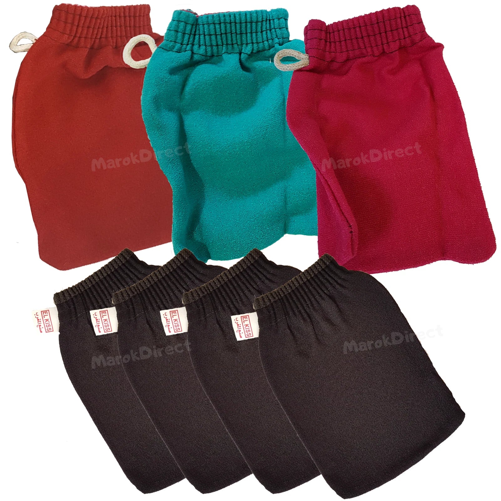 Moroccan Kessa Exfoliating Glove Kissa Body Scrub Mitt Shower Hammam Hamam Spa