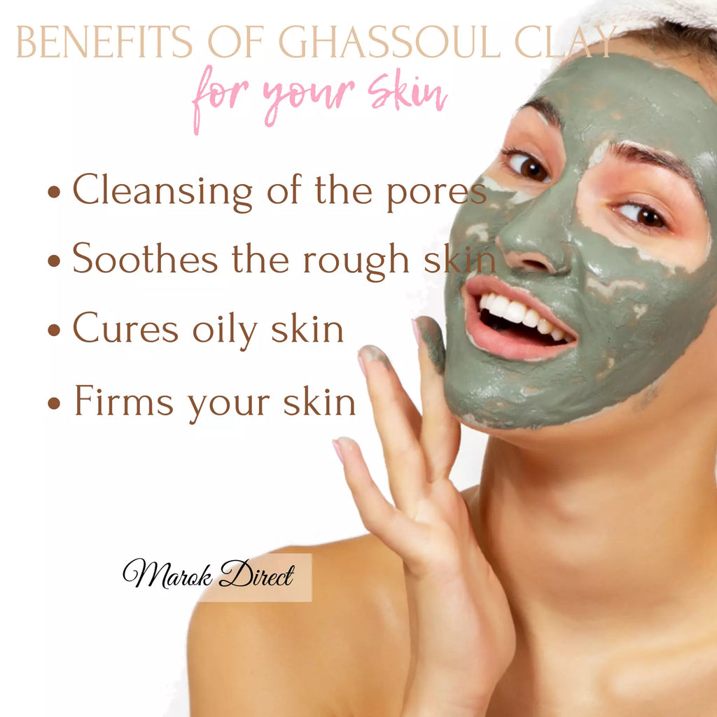 Organic Ghassoul Clay Moroccan Rhassoul Face Mask Anti Ageing Hair Conditioner
