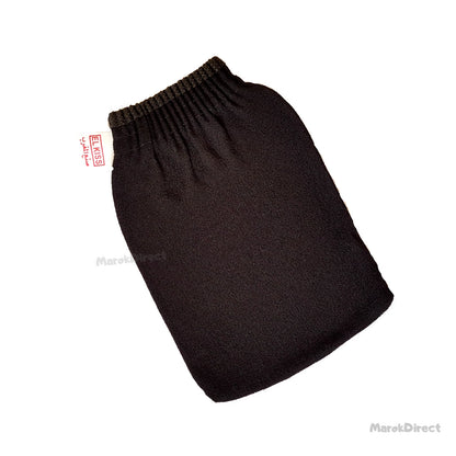 Moroccan Black Soap Organic Aloe Vera Bath Hammam Exfoliating Mitt Kessa Glove