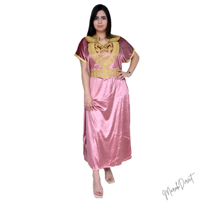 Maxi Dress Kaftan Ladies Moroccan Long Luxury Embroidery Farasha Abaya One Size