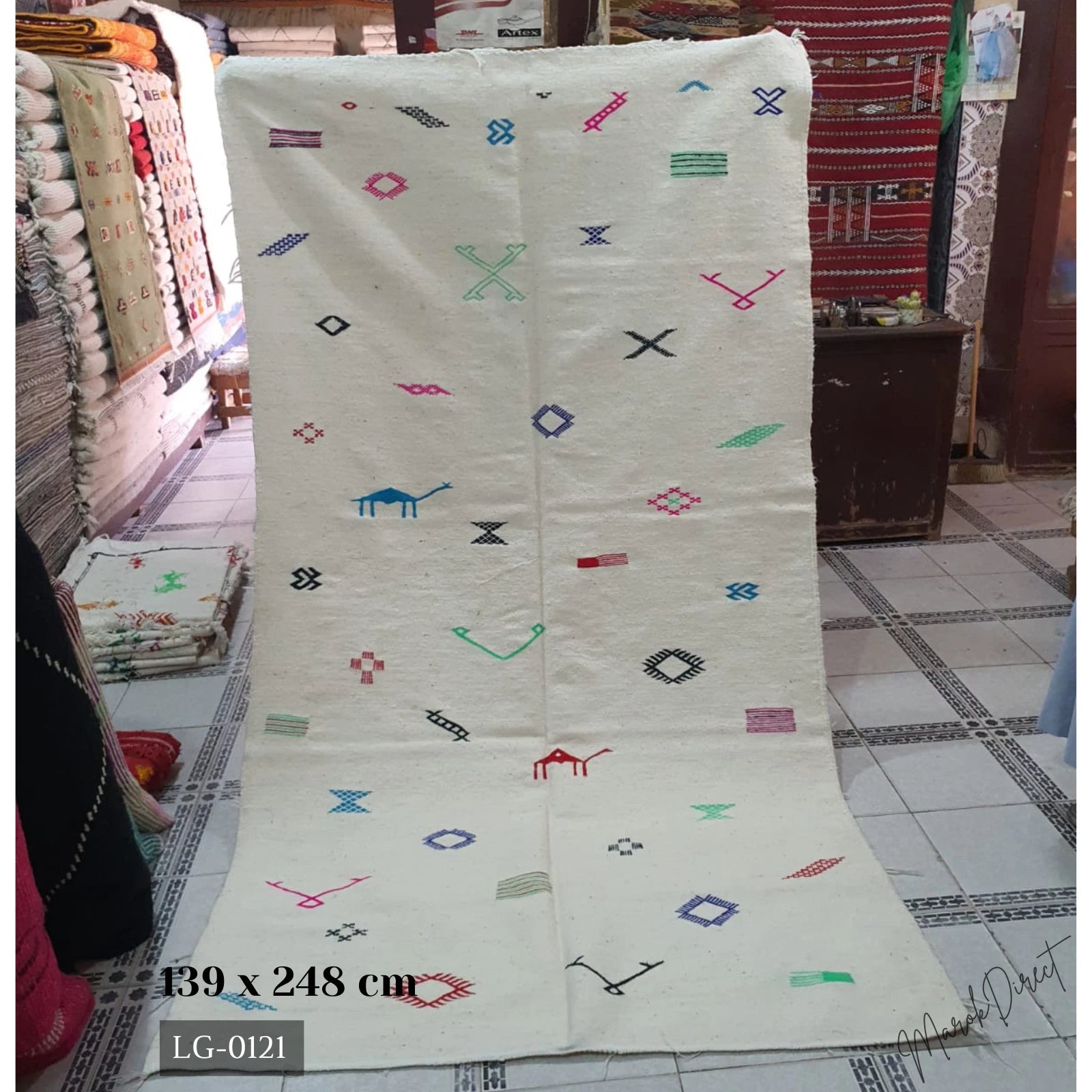 Moroccan Rug Kilim Berber Carpet Runner Wool Large Small Room Hallway Floor Mats