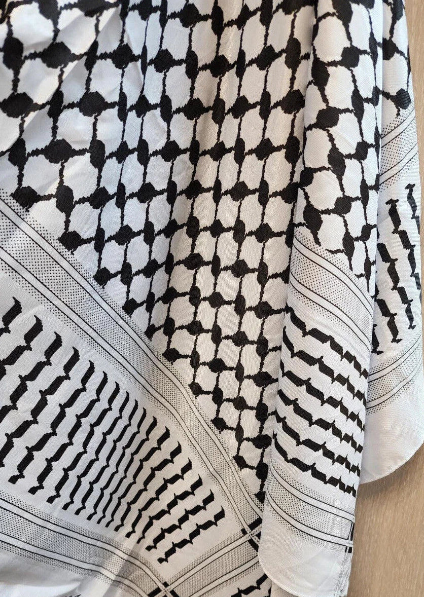 Shemagh Yassir Palestine Flag Print Scarf Arab Keffiyeh Palestinian Wrap Shawl