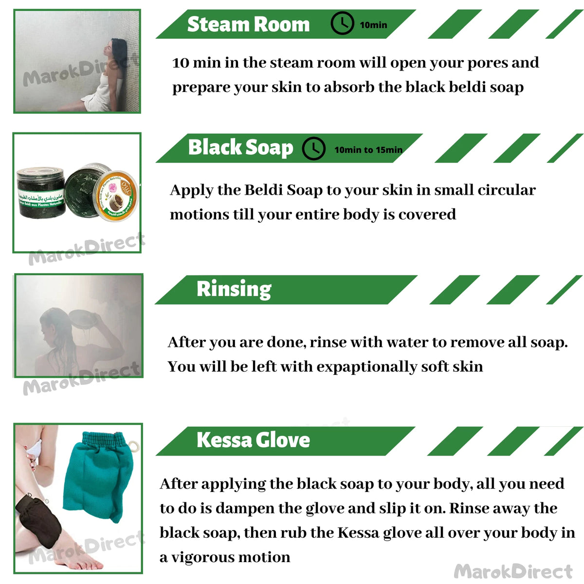 Moroccan Black Beldi Soap Natural Plant Exfoliating Kessa Glove Hamam Body Scrub
