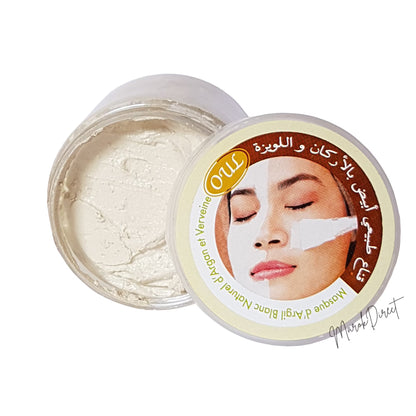 Natural Rhassoul Face Mask Moroccan Ghassoul Argan Oil Almond Rose Anti Ageing