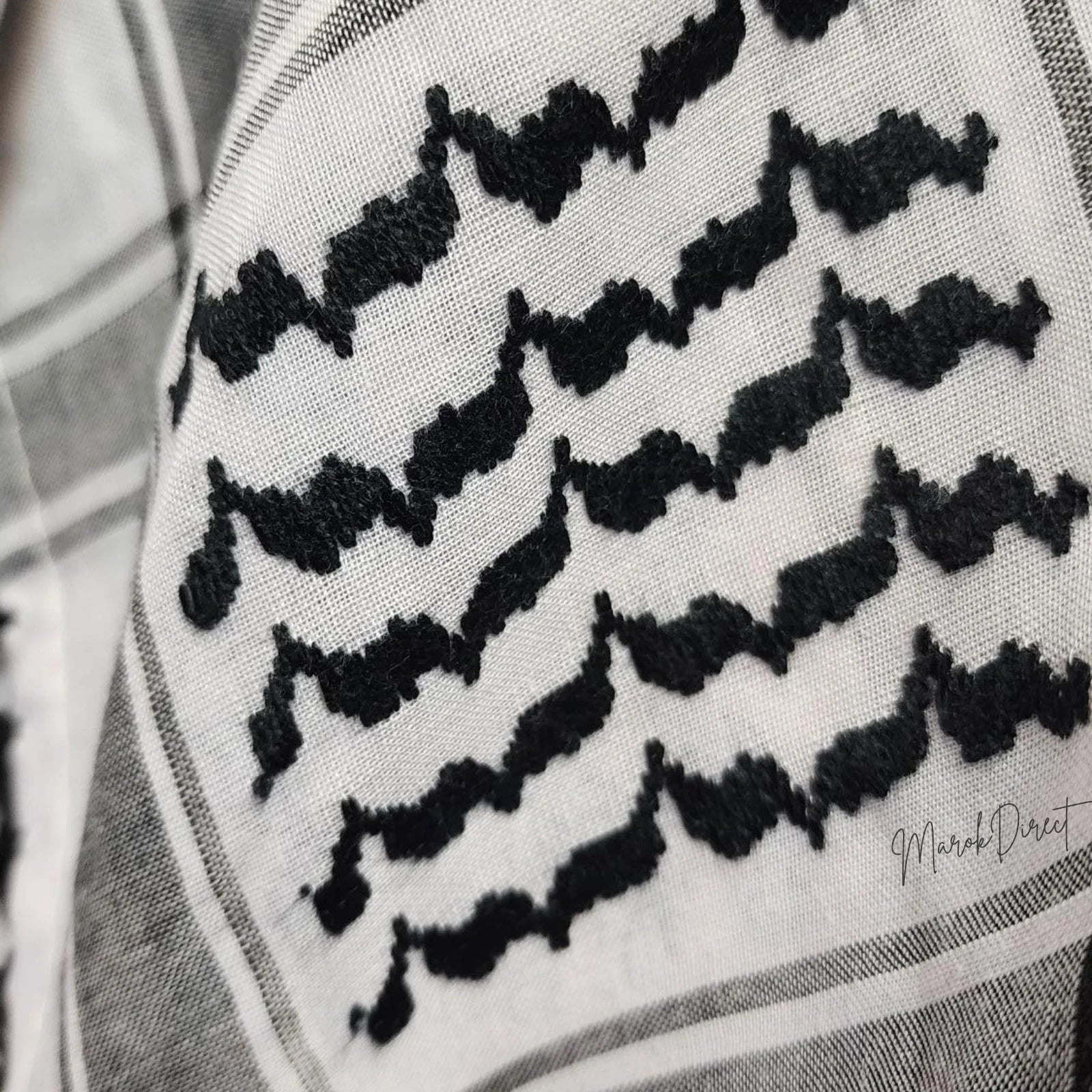 Palestinian Arafat Embroidered Tassels Shemagh Palestine Scarf Arabian Keffiyeh