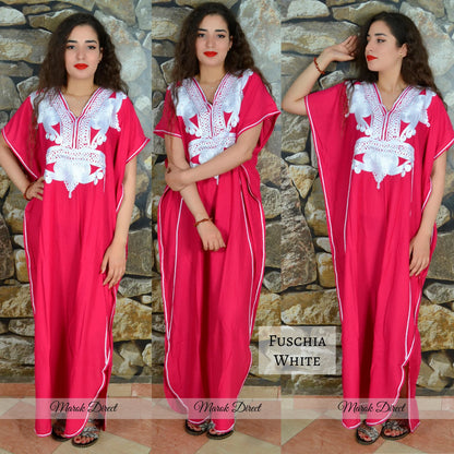 Moroccan Kaftan Womens Maxi Eid Dress Arabian Farasha Casual Long Oversize Party