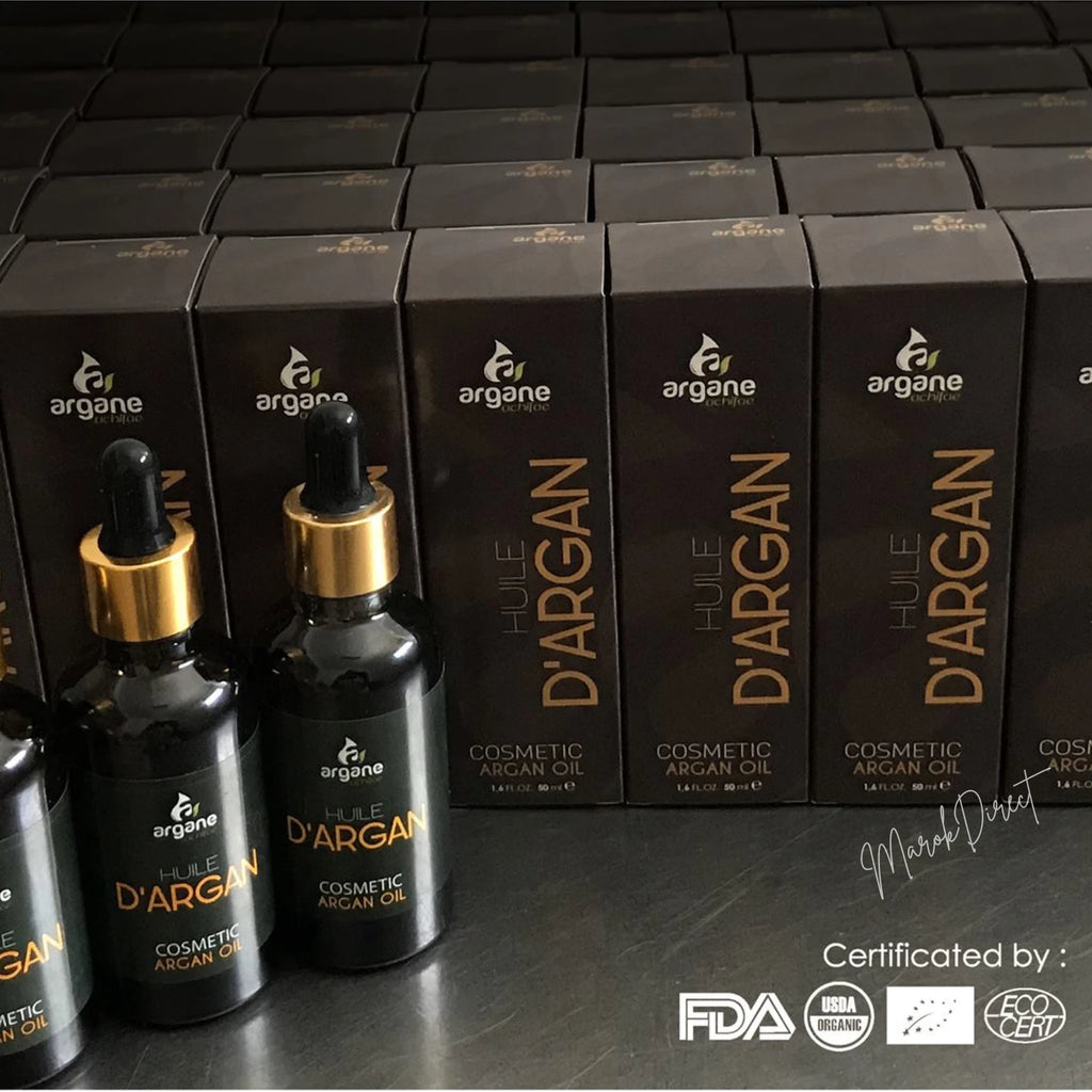 50ml Moroccan Argan Oil 100% Pure Natural Beauty Skin Hair Cold Pressed Oil