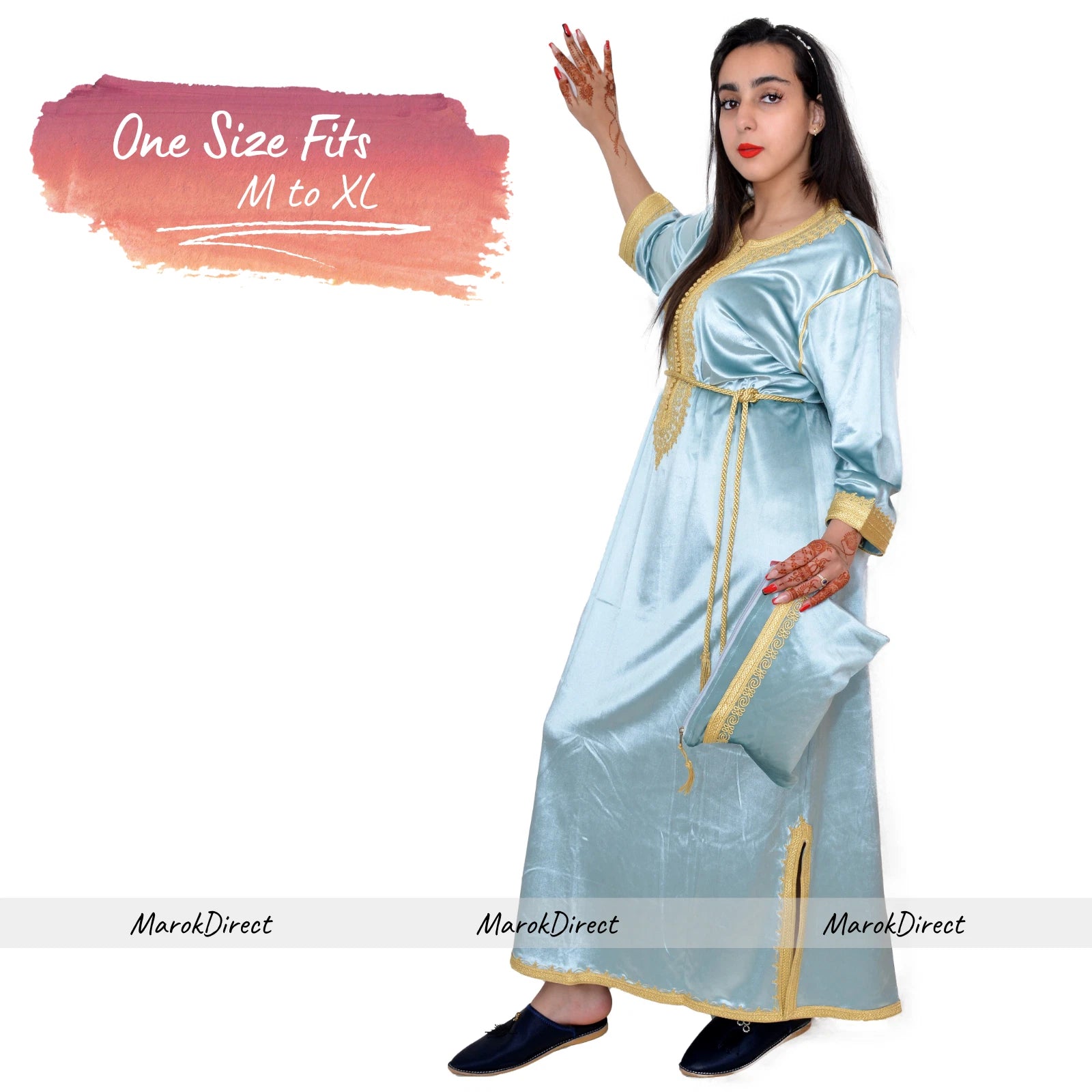 Womens Dress Kaftan Moroccan Ladies Maxi Dress Velvet Party Long Sleeves Dresses