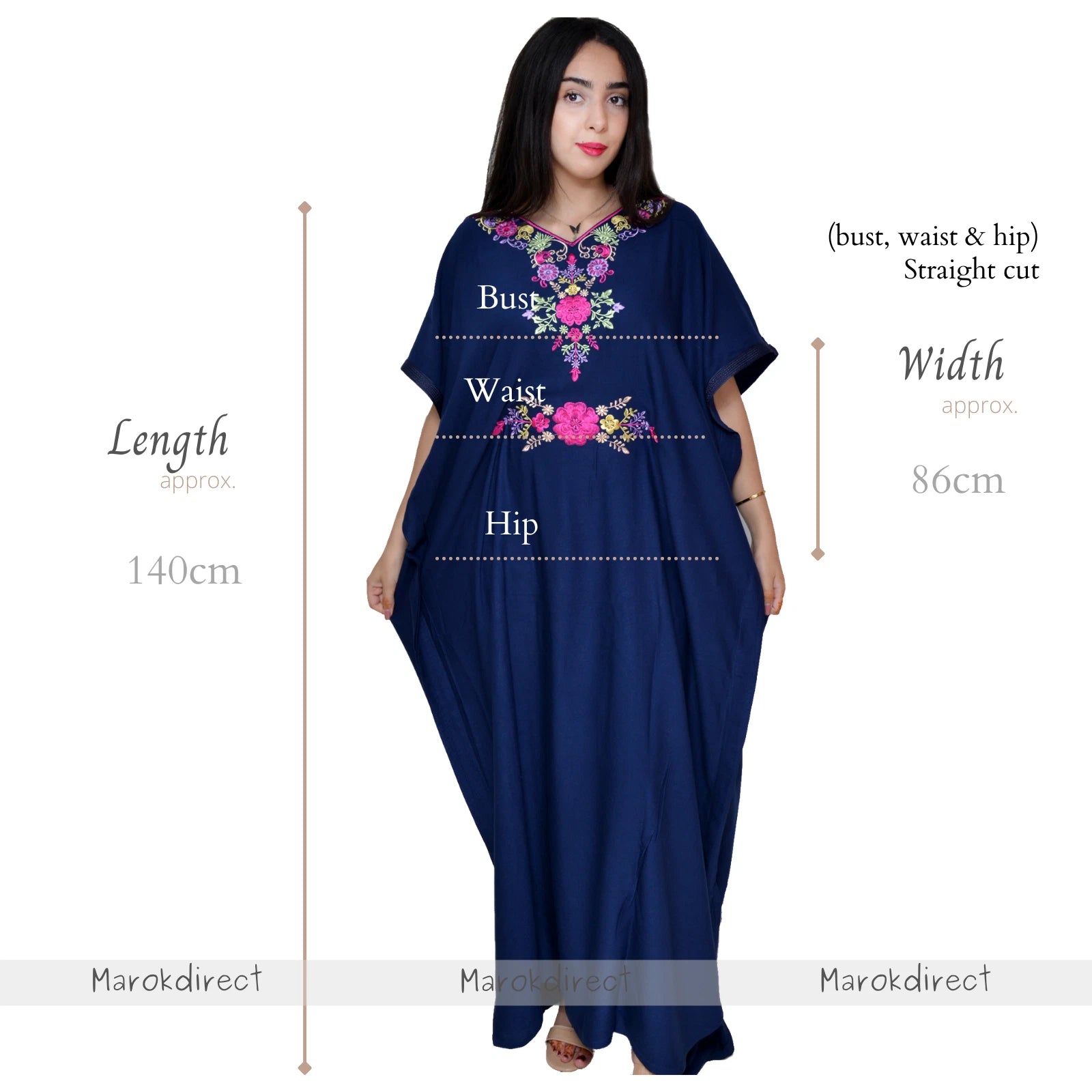 Moroccan Kaftan Womens Eid Farasha Dress Floral Embroidery Stylish Party Caftan