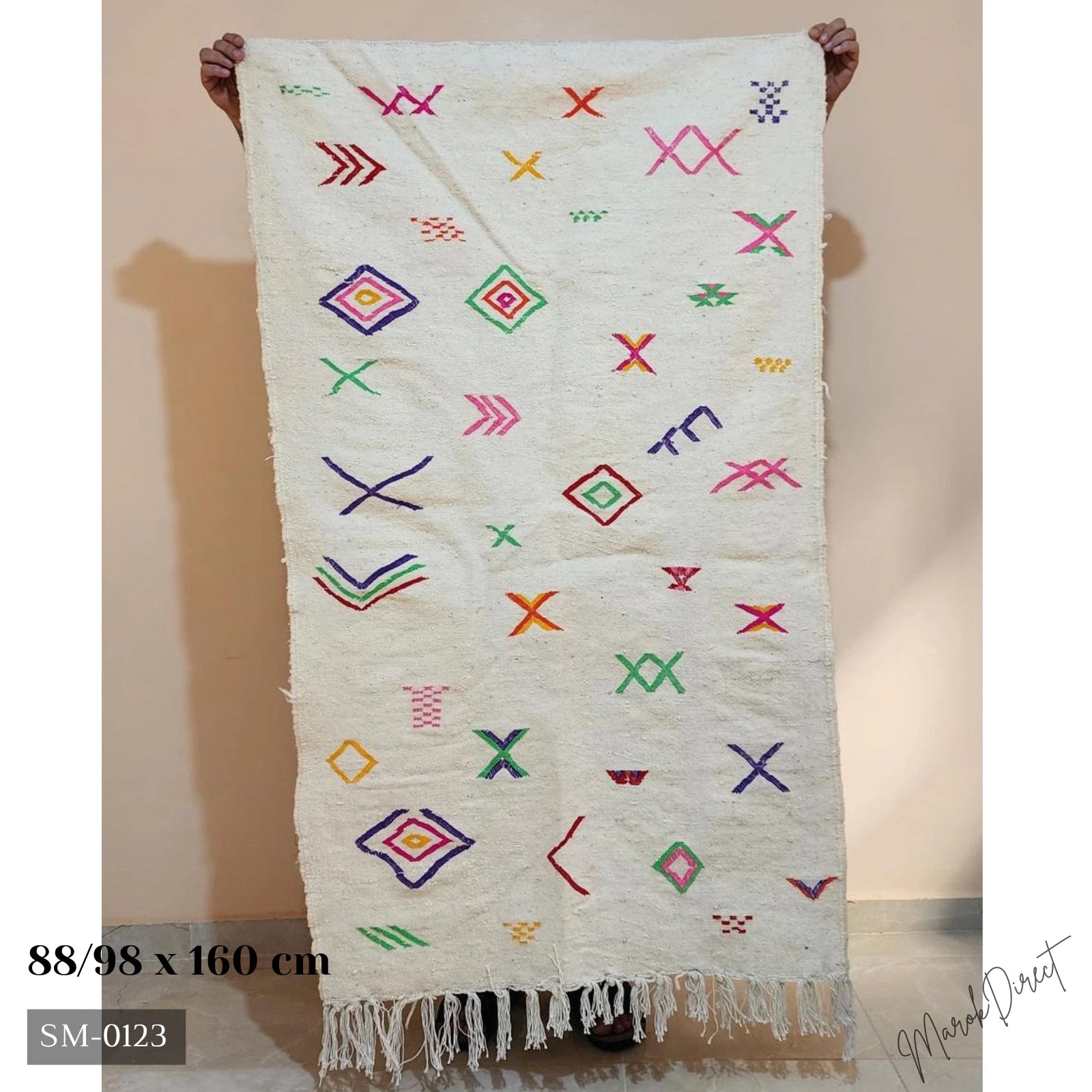 Moroccan Rug Kilim Berber Carpet Runner Wool Large Small Room Hallway Floor Mats