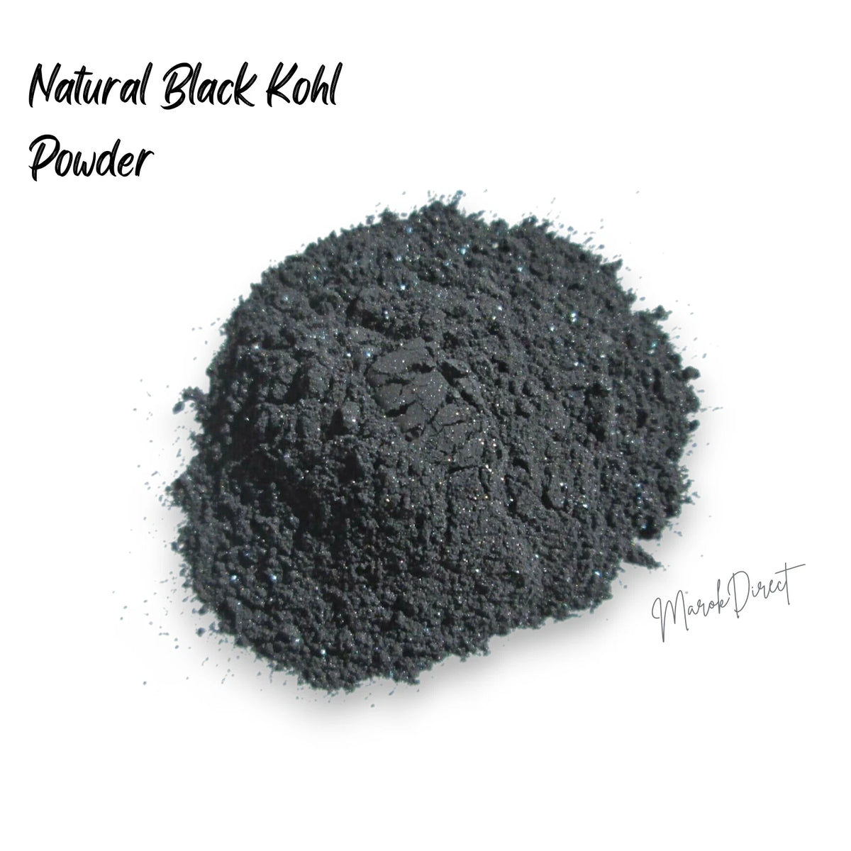 Moroccan Premium Kohl Kajal Surma Black Powder Eyeliner Wooden Applicator 10g