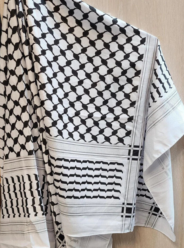 Shemagh Yassir Palestine Flag Print Scarf Arab Keffiyeh Palestinian Wrap Shawl