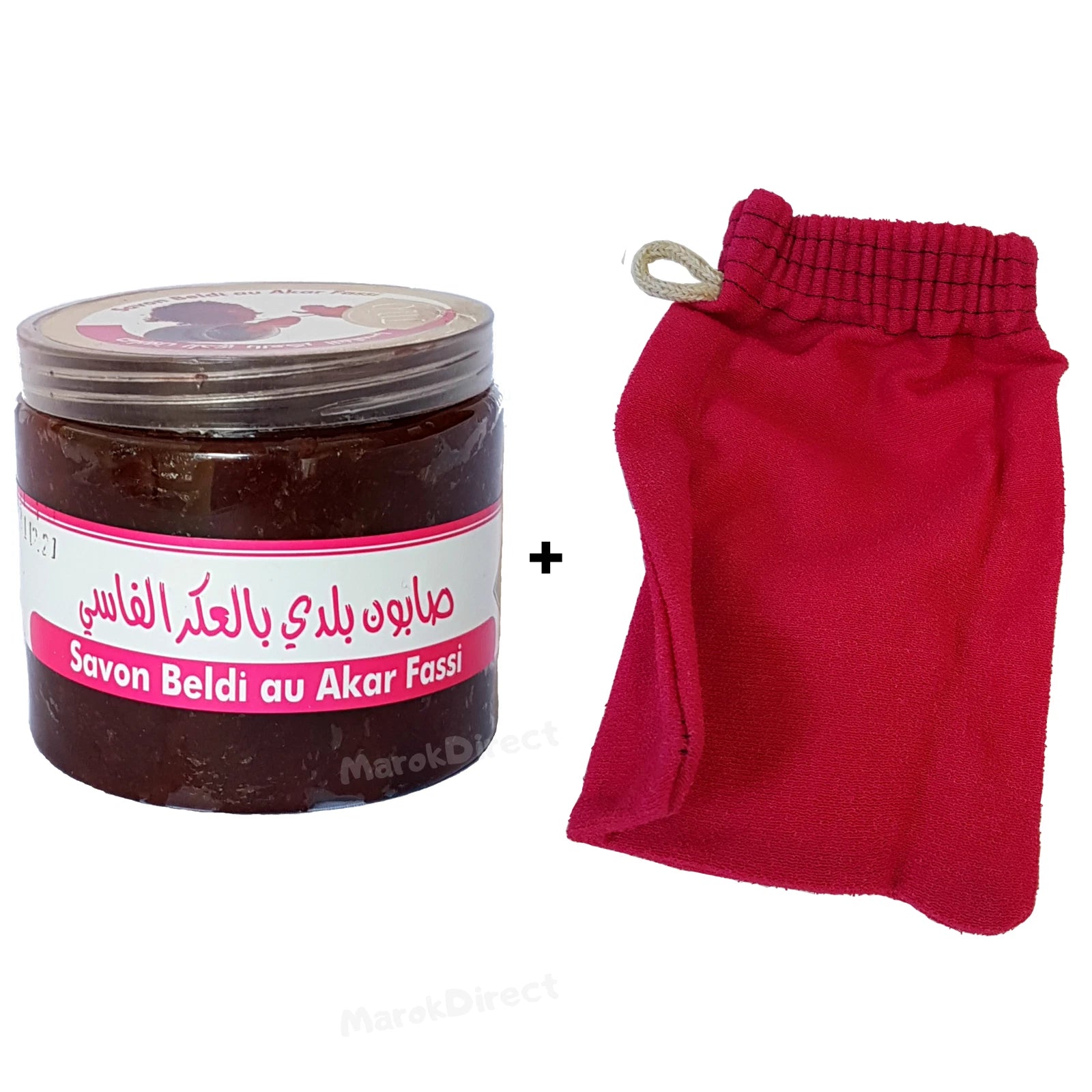Moroccan Black Beldi Soap Aker Fassi Exfoliating Kessa Glove Hammam Body Scrub