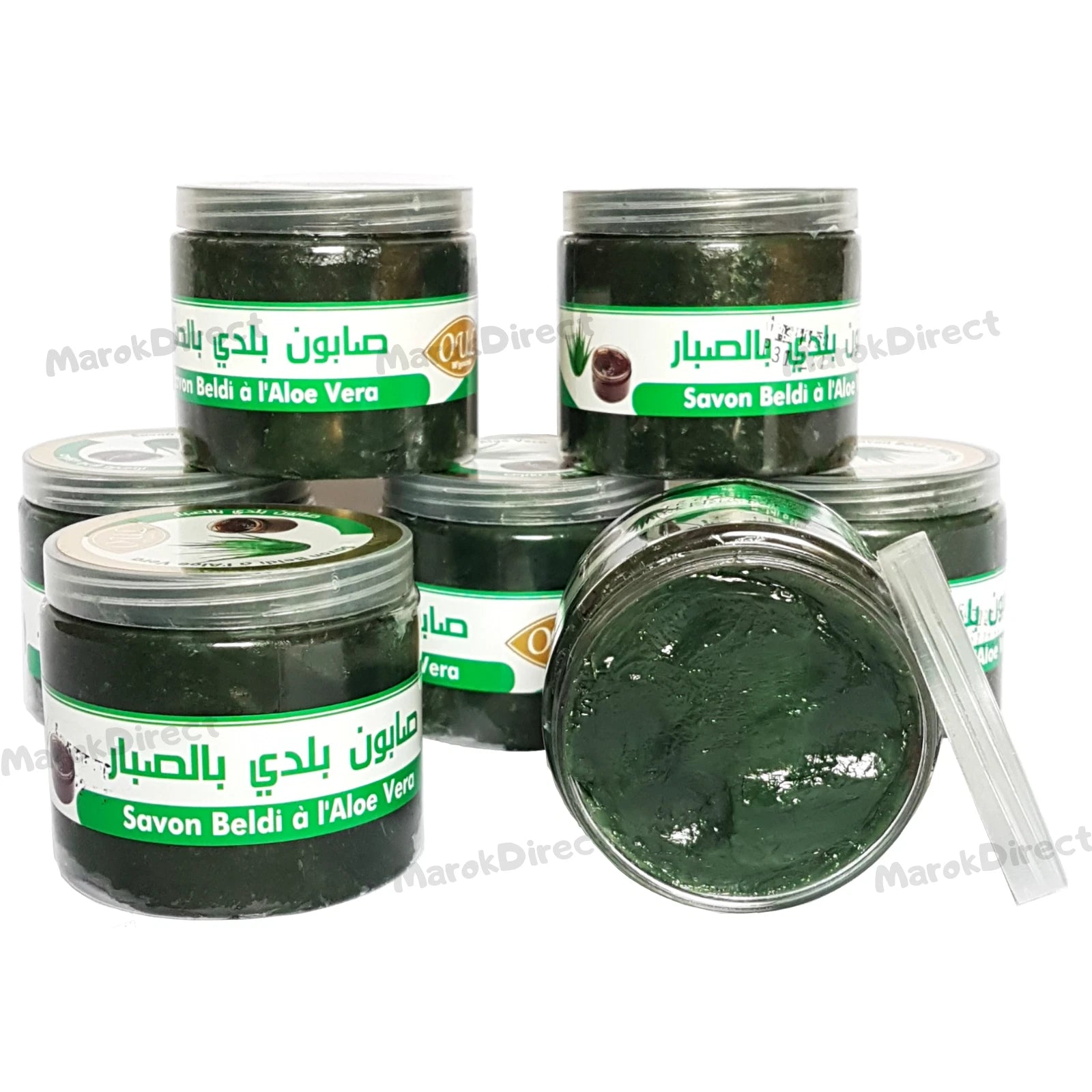 Moroccan Black Beldi Soap Aloe Vera Hammam Spa Exfoliation Pure Savon Noir 200g