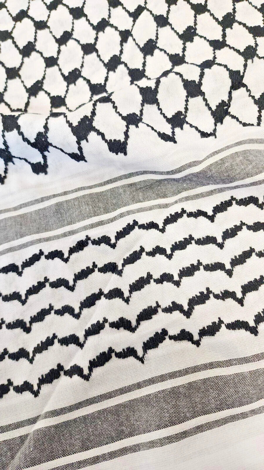 Palestinian Arafat Embroidered Shemagh Palestine Scarf Arab Keffiyeh Wrap Shawl in Yassir