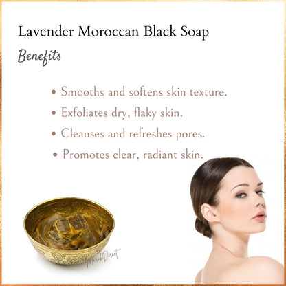 Hammam Spa Set Moroccan Black Soap Skin Herbal Tabrima Exfoliating Kessa Glove