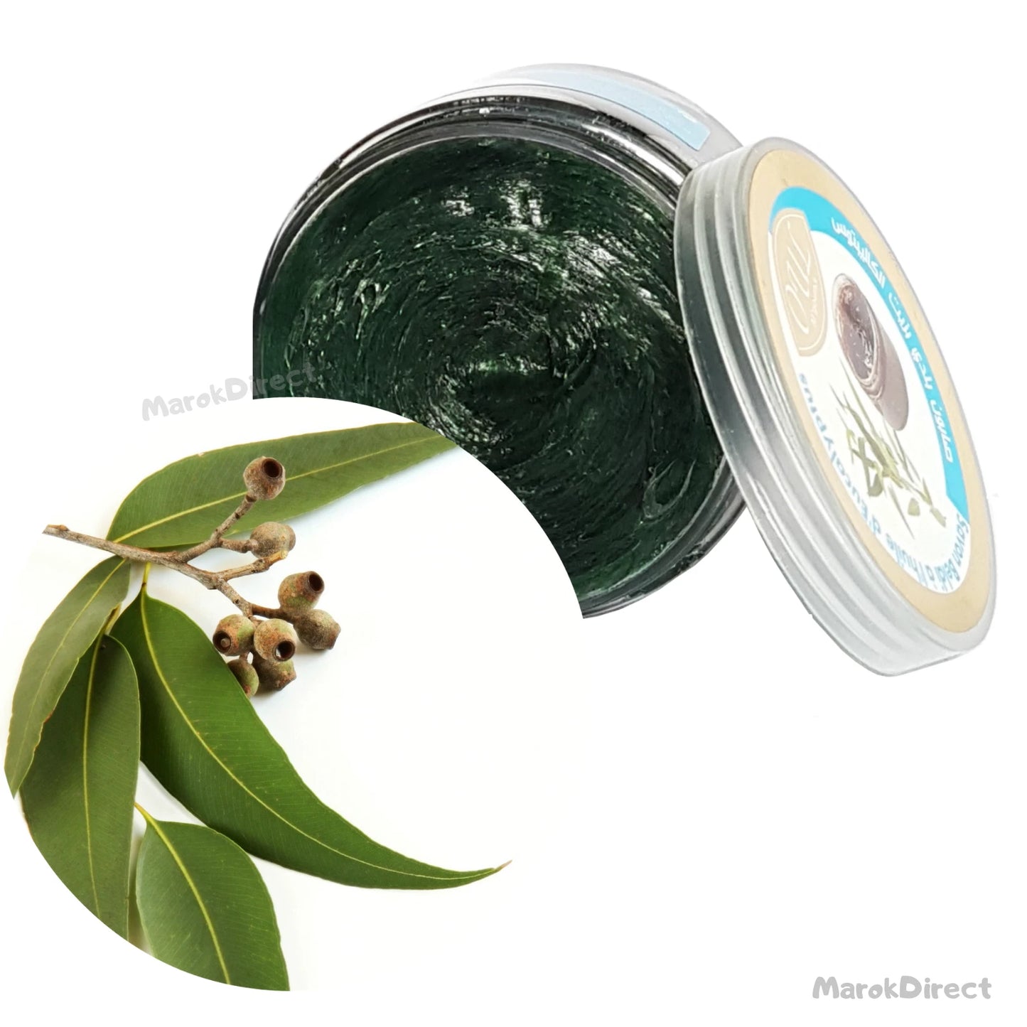 Moroccan Black Soap Moroccan Natural Eucalyptus Exfoliation Spa Hamam Savon Noir
