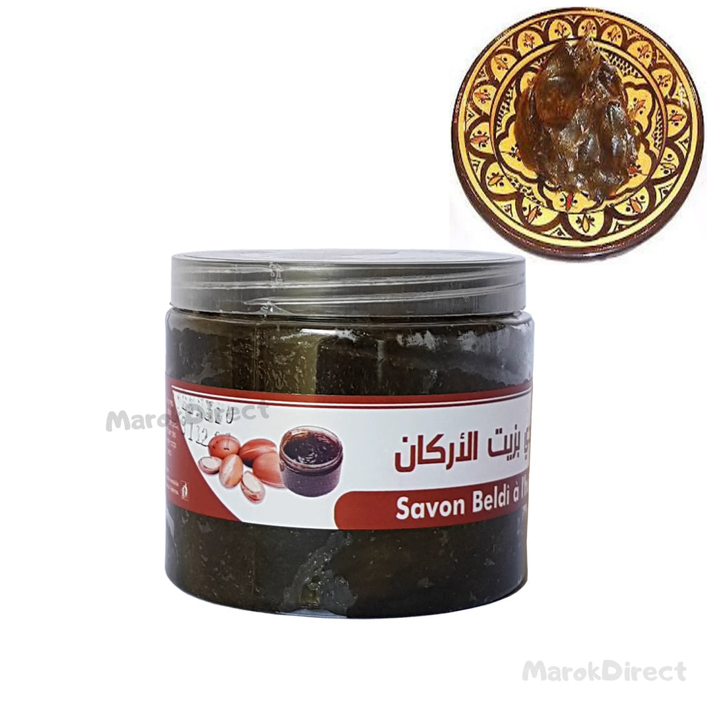 Argan Oil Black Beldi Soap Moroccan Exfoliating Kessa Glove Hammam Body Scrub