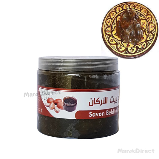 Argan Oil Black Beldi Soap Moroccan Exfoliating Kessa Glove Hammam Body Scrub