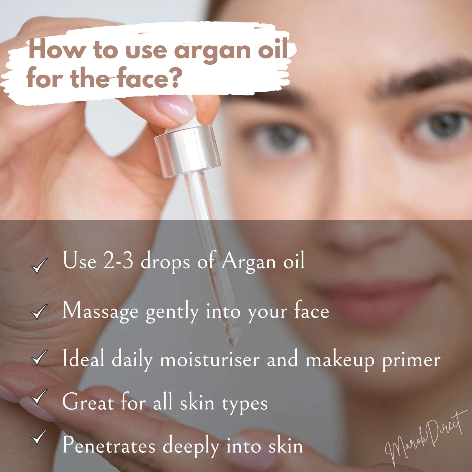 50ml Moroccan Argan Oil 100% Pure Natural Beauty Skin Hair Cold Pressed Oil