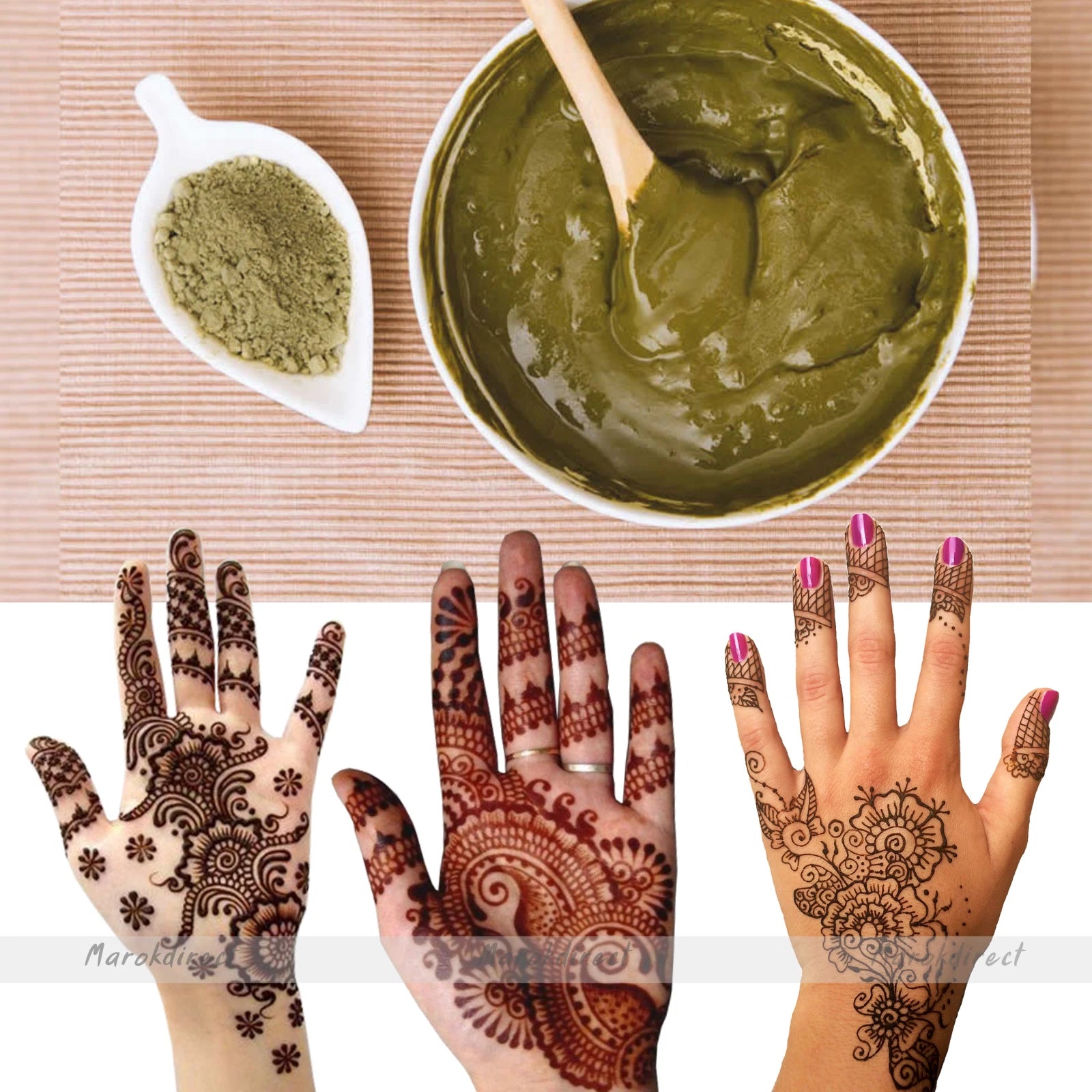 Natural Henna Powder Hands Designs Body Art Tattoo Pure Red Moroccan Henne 100g