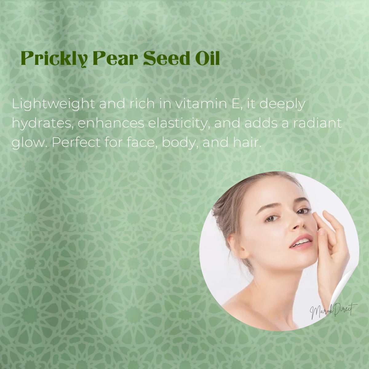 Prickly Pear Hydrating Face Cream & Oil Green Clay Powder Beldi Soap Hammam Set