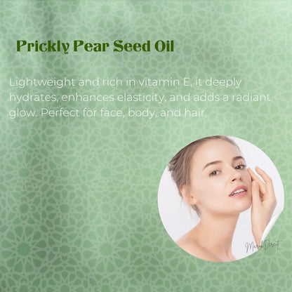 Prickly Pear Hydrating Face Cream & Oil Green Clay Powder Beldi Soap Hammam Set