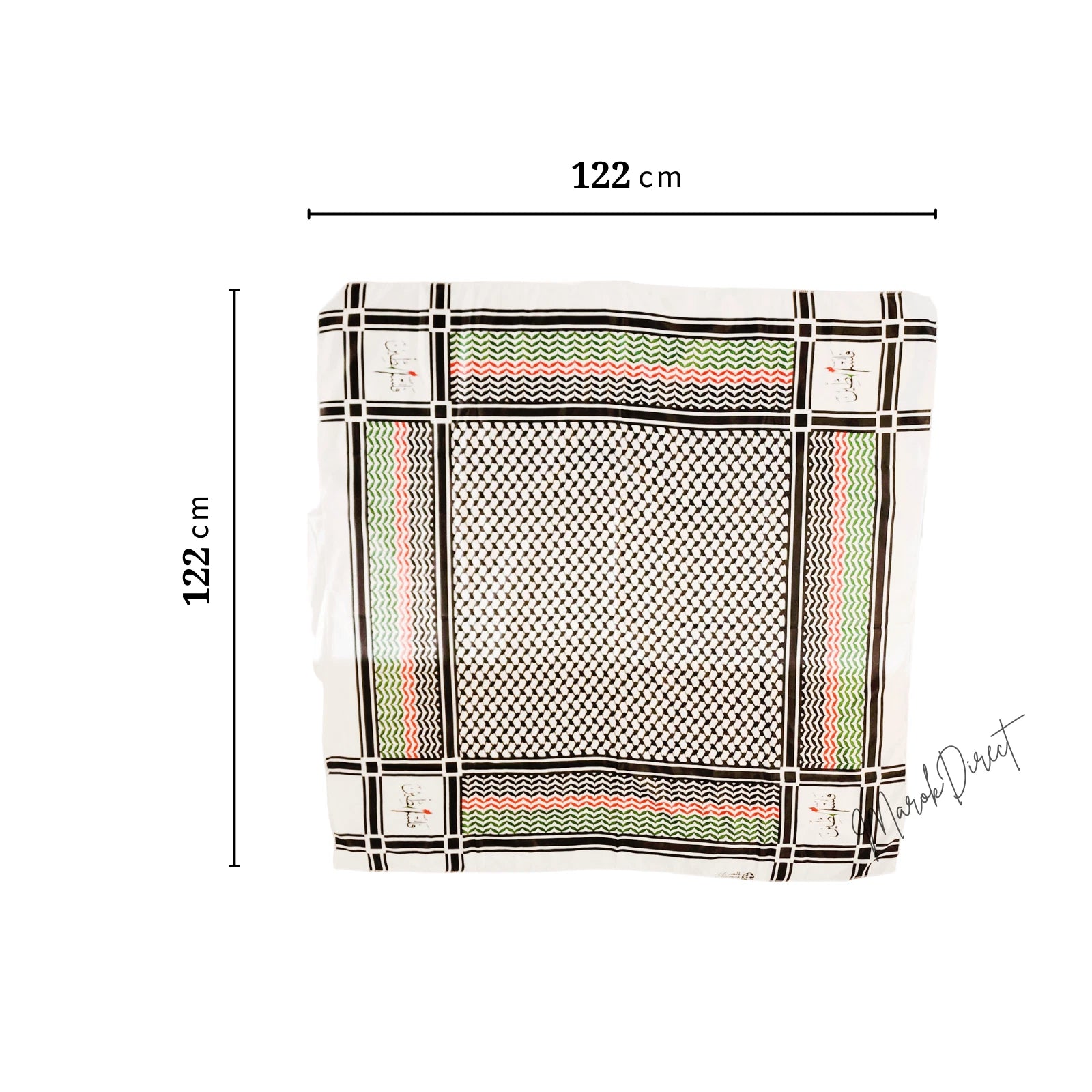 Shemagh Keffiyeh Palestine Flag Scarf Arabic Mens Women Pack of 10