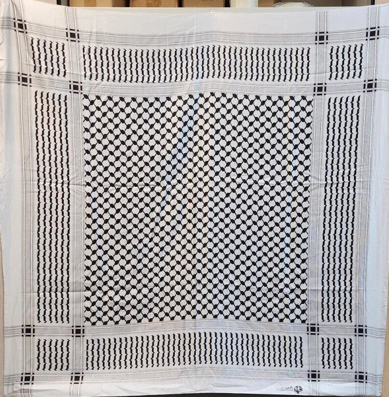 Shemagh Yassir Palestine Flag Print Scarf Arab Keffiyeh Palestinian Wrap Shawl
