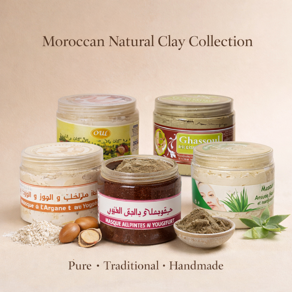 Organic Ghassoul Clay Moroccan Rhassoul Face Mask Anti Ageing Hair Conditioner