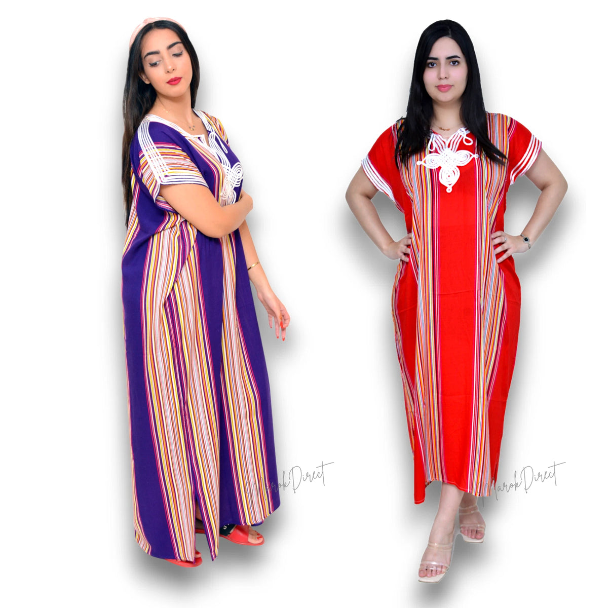 Kaftan Dress Moroccan Maxi Dress Cotton White Embroidery Womens Casual Eid Gift