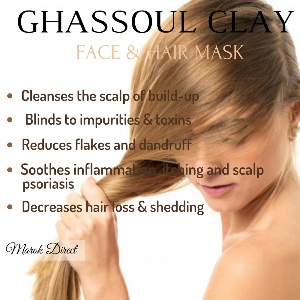 Argan Oil Verbena Ghassoul Clay Face Mask White Kaolin Rhassoul Hair Conditioner