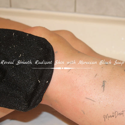 Moroccan Black Soap Blue Nila Natural Beldi Soap Hammam Body Skin Exfoliating