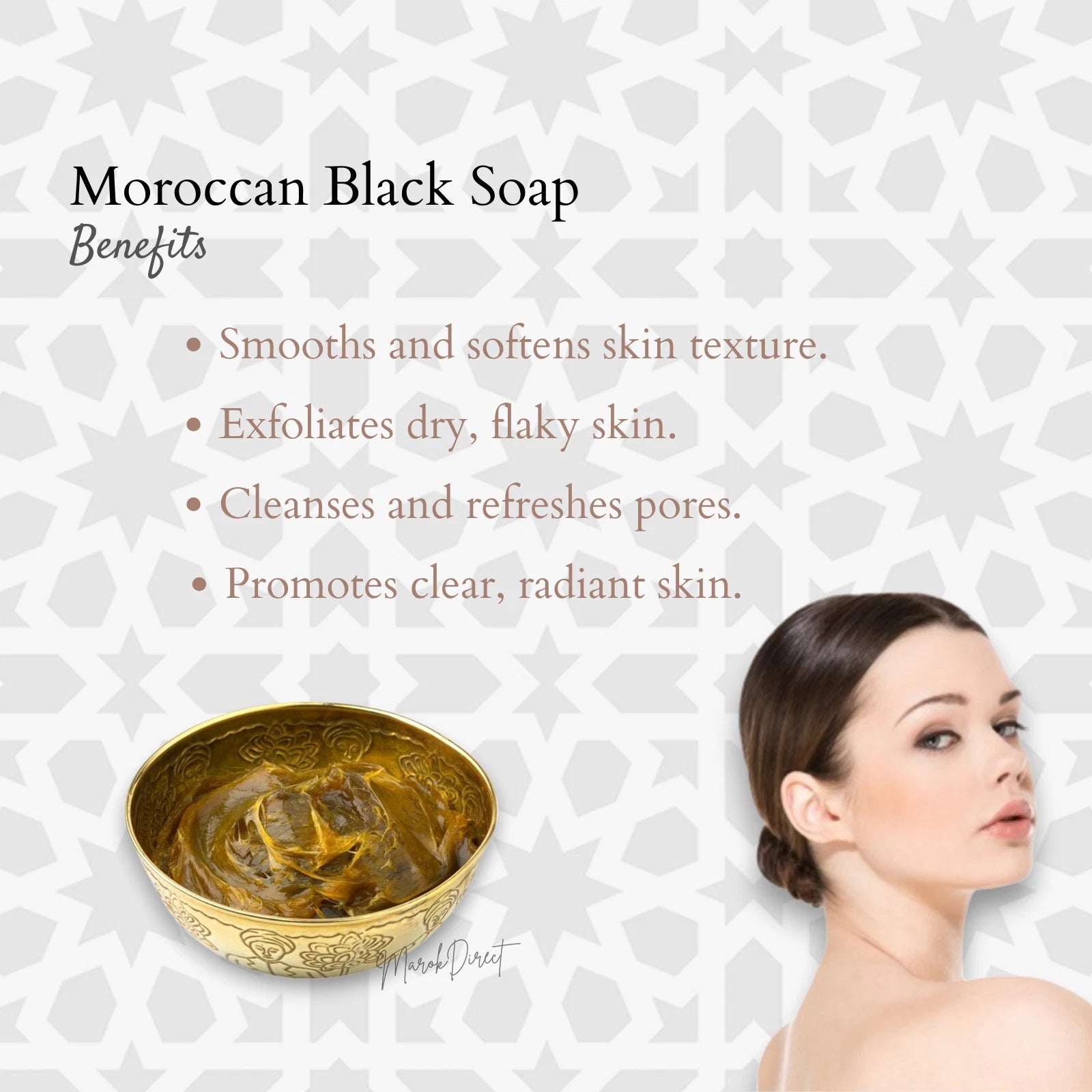 Moroccan Nila Hammam Set with Blue Nila Powder & Cream Exfoliating Black Soap