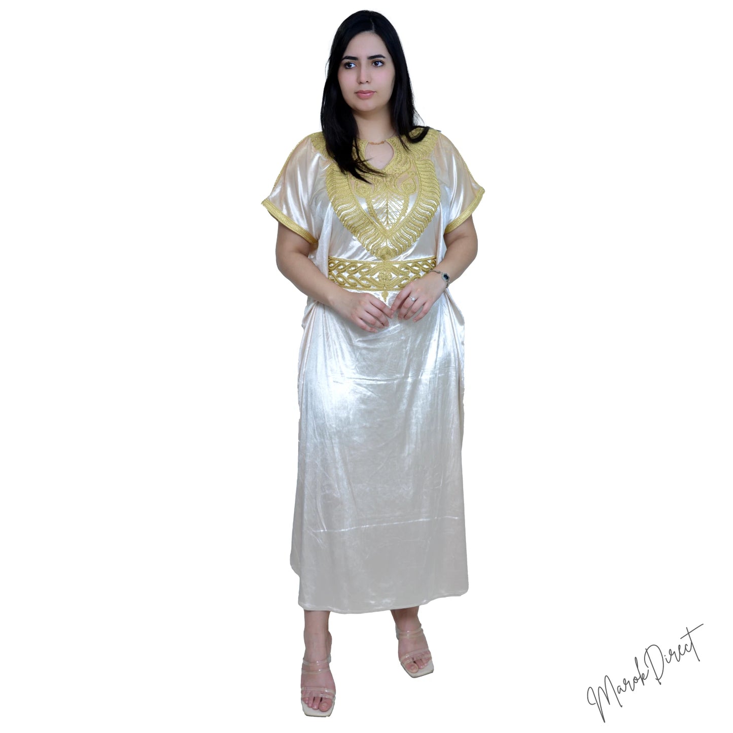 Maxi Dress Kaftan Ladies Moroccan Long Luxury Embroidery Farasha Abaya One Size