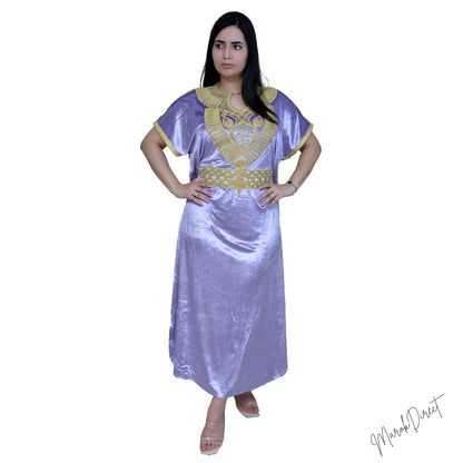Maxi Dress Kaftan Ladies Moroccan Long Luxury Embroidery Farasha Abaya One Size