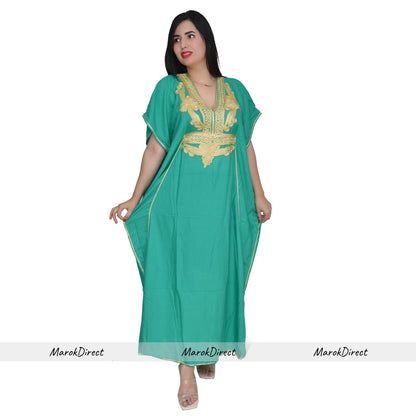 Moroccan Kaftan Womens Maxi Eid Dress Arabian Farasha Casual Long Oversize Party