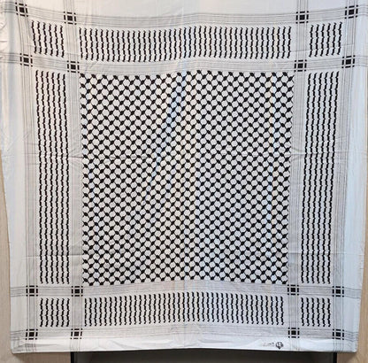 Shemagh Keffiyeh Palestine Flag Print Scarf Arab Mens Women Palestinian Wrap