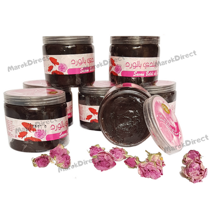Moroccan Black Beldi Soap Hammam Spa Exfoliating Rose Extract Savon Noir Gift